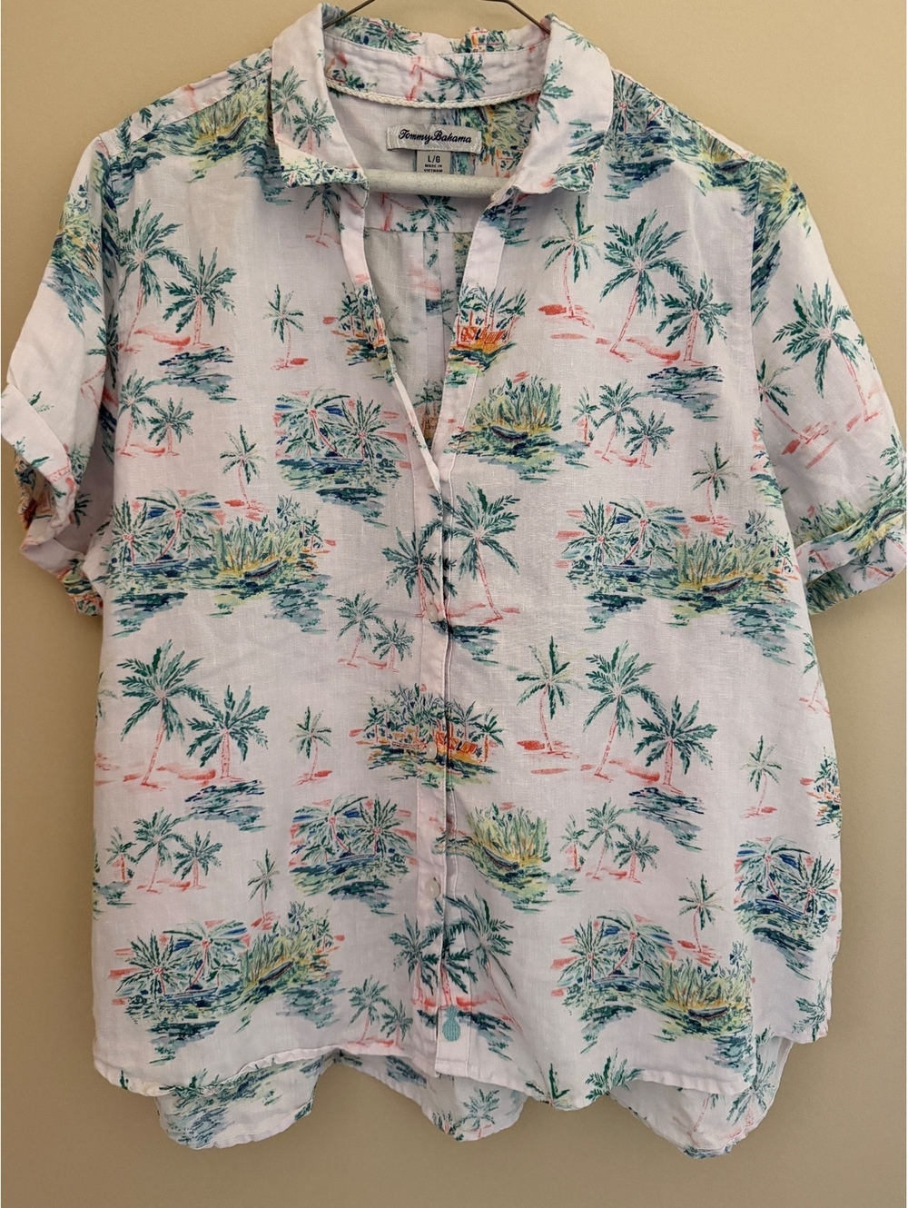 100% linen Tommy Bahama large